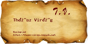 Thész Virág névjegykártya
